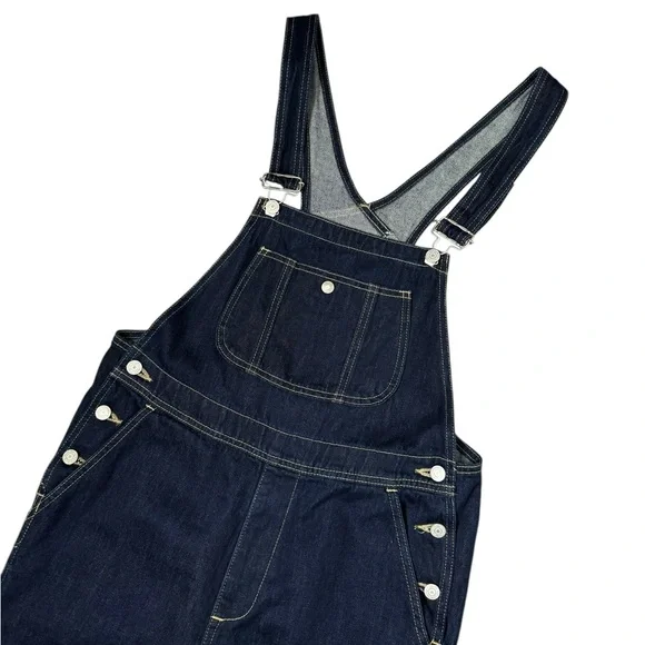 EDWIN | Something Workwear Japanese Denim 100% Cotton Dark Wash Overalls Small - Picture 7 of 10